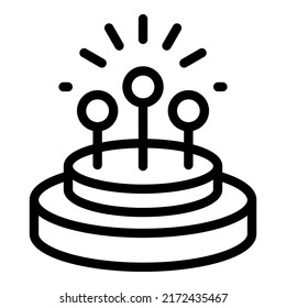 Cable fiber optic icon outline vector. Wire speed. Internet network