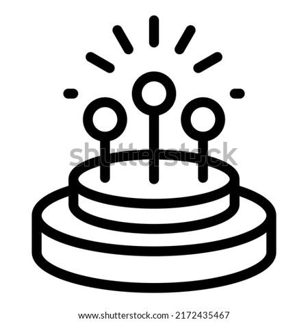 Cable fiber optic icon outline vector. Wire speed. Internet network
