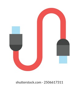 Cable Flat Icon Design For Personal nad Commercial Use