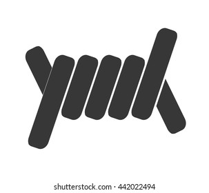 cable icon. Armed forces. vector graphic