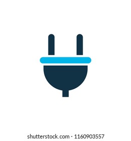 Cable icon colored symbol. Premium quality isolated plug element in trendy style.