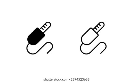 Cable icon design with white background stock illustration