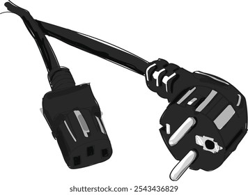 Cable icon an electronic item