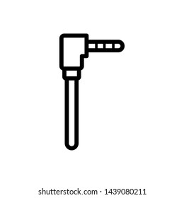 Cable icon flat style design