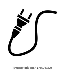 icono de cable o logotipo símbolo de signo aislado ilustración vectorial - iconos vectoriales de estilo negro de alta calidad
