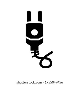 Kabelsymbol oder Logo einzeln auf Zeichen, Vektorgrafik - hochwertige Vektorsymbole in schwarzem Stil

