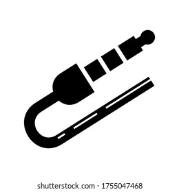 icono de cable o logotipo símbolo de signo aislado ilustración vectorial - iconos vectoriales de estilo negro de alta calidad
