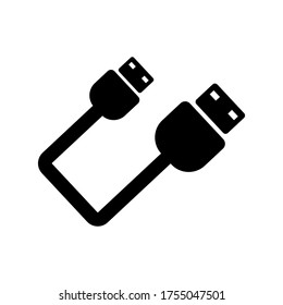 icono de cable o logotipo símbolo de signo aislado ilustración vectorial - iconos vectoriales de estilo negro de alta calidad
