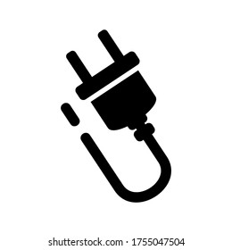 Kabelsymbol oder Logo einzeln auf Zeichen, Vektorgrafik - hochwertige Vektorsymbole in schwarzem Stil
