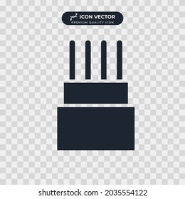 plantilla de símbolo de icono de cable para el logotipo de colección de diseño gráfico y web ilustración vectorial