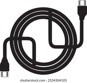 ícone de cabo vetor ilustração logotipo modelo para muitos fins