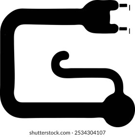 Plantilla del logotipo de la Ilustración vectorial del icono del cable para muchos propósitos