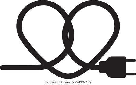 ícone de cabo vetor ilustração logotipo modelo para muitos fins