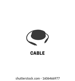 cable icon vector. cable sign on white background. cable icon for web and app