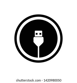 cable icon, vector template, symbol