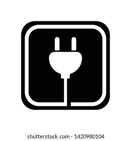 cable icon, vector template, symbol
