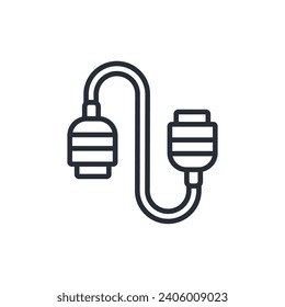 Cable icon. vector.Editable stroke.linear style sign for use web design,logo.Symbol illustration.
