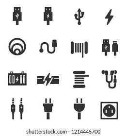 cable icons vector illustration