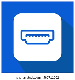 Cable input vector icon