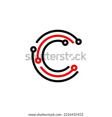 Cable instalation logo design vector template