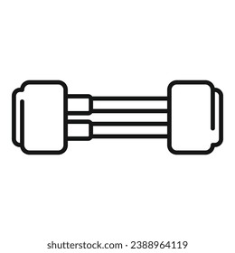 Cable laptop repair service icon outline vector. Button tool. Fix app digital