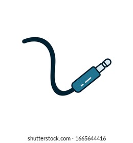 cable line and fill style icon design, Music sound melody song musical art and composition theme Vector illustration