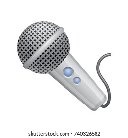 Cable Mic -  of the Realistic Icons Collection . A professional, realistic, pixel aligned icon.