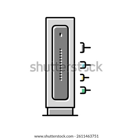 cable modem color icon vector. cable modem sign. isolated symbol illustration