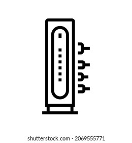 Cable Modem Line Icon Vector. Cable Modem Sign. Isolated Contour Symbol Black Illustration