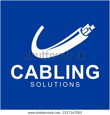 cable and network vector logo illustration