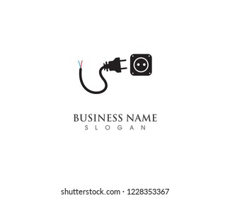 cable with plug electricity icon vector