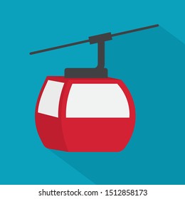 cable railway icon- vector illustration