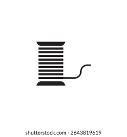 design de elemento de ilustração ícone de rolo de cabo