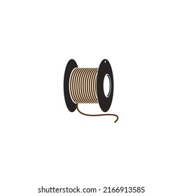 cable reel icon, vector illustration symbol design.