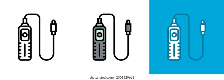Cable Release Icon, The Cable Release Icon represents a crucial tool for precise and remote control in photography.