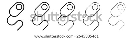 Cable release icon vector illustration isolated