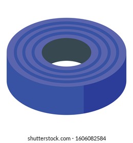 Cable roll icon. Isometric of cable roll vector icon for web design isolated on white background
