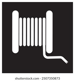 cable roller icon vector illustration logo design