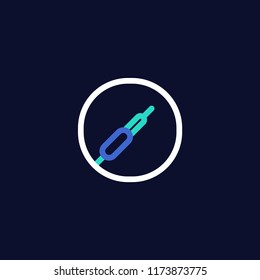 Cable Sound Vector Icon