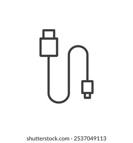 CABLE stroke icon in black