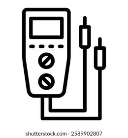 Cable Tester Vector Line Icon Design For Personal And Commercial Use