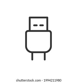Cable thin line icon. Symbol in trendy outline style. Premium design for web and apps. Perfect for UI. 