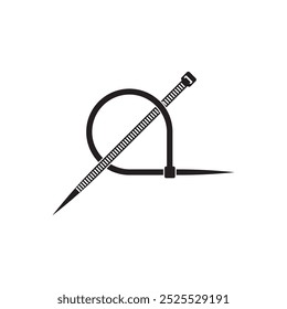 cable tie icon logo vector design template