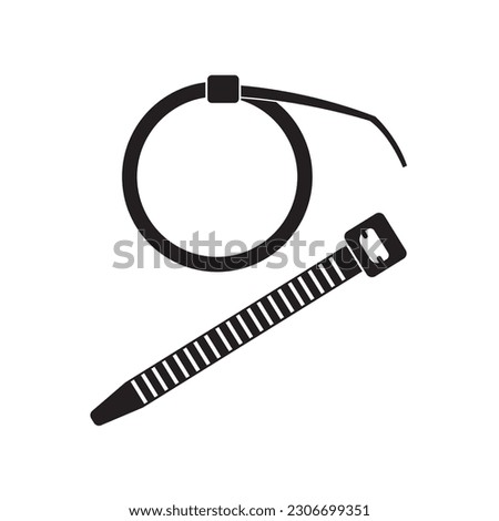 cable tie icon logo vector design template