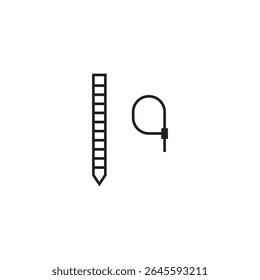 cable ties icon illustration element design