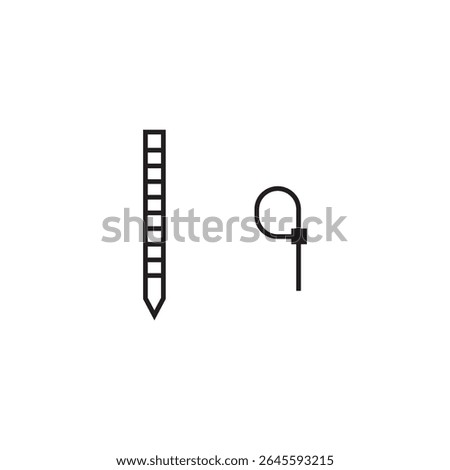 cable ties icon illustration element design
