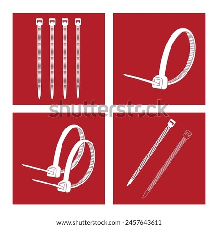 Cable ties icon vector illustration symbol design