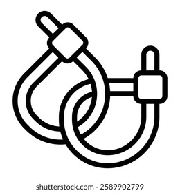 Cable Ties Vector Line Icon Design For Personal And Commercial Use