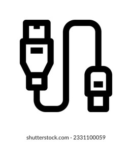 cable usb icon for your website, mobile, presentation, and logo design.