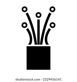 Icono De Glifo Vector De Cable Para Uso Personal Y Comercial.

